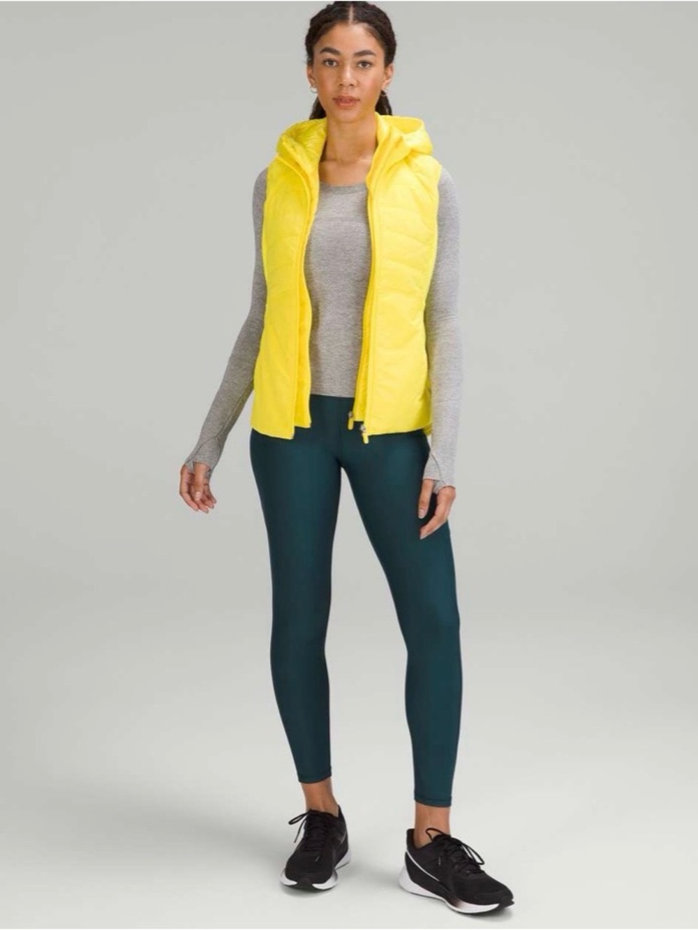 Lululemon Fast and Free High-Rise Fleece Tight Leggings in Green Jasper Size 8